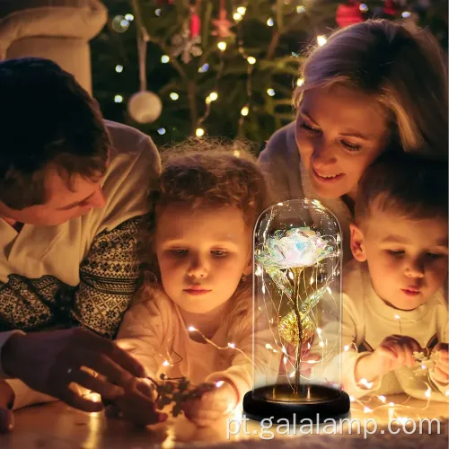 Galaxy Rose in Glass Dome Eternal Rose Gift